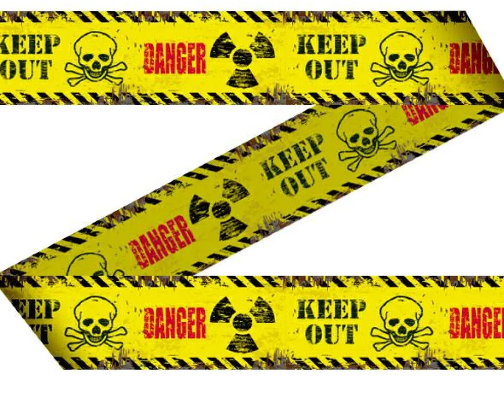 Afspærringsbånd - Danger, 15 meter| Halloween