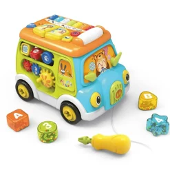 Scandinavian Baby Products Aktivitets-Bus| Interaktivt Legetøj|Sorterings- & Stablelegetøj