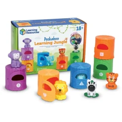 Learning Resources Aktivitetssæt - Jungledyr| Sprog & Leg|Matematik & Leg