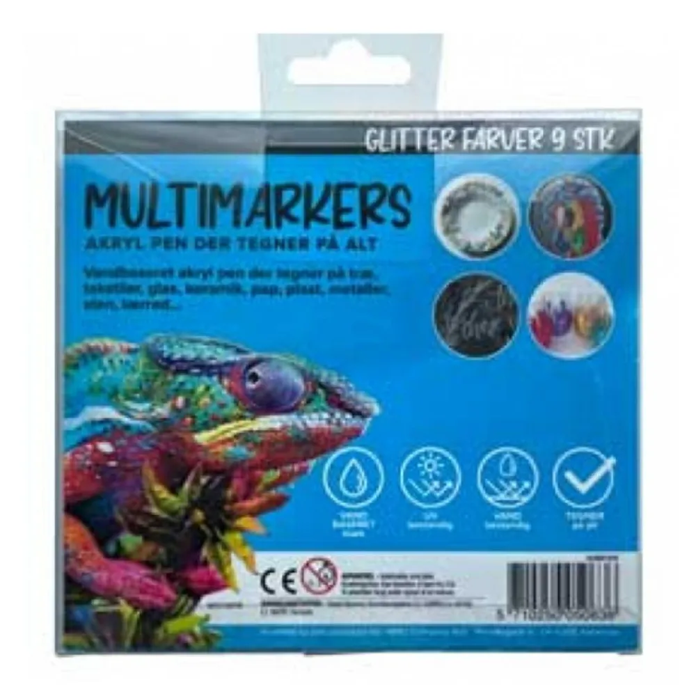Allround tusser - Glitter, 9 stk| Påske|Jul