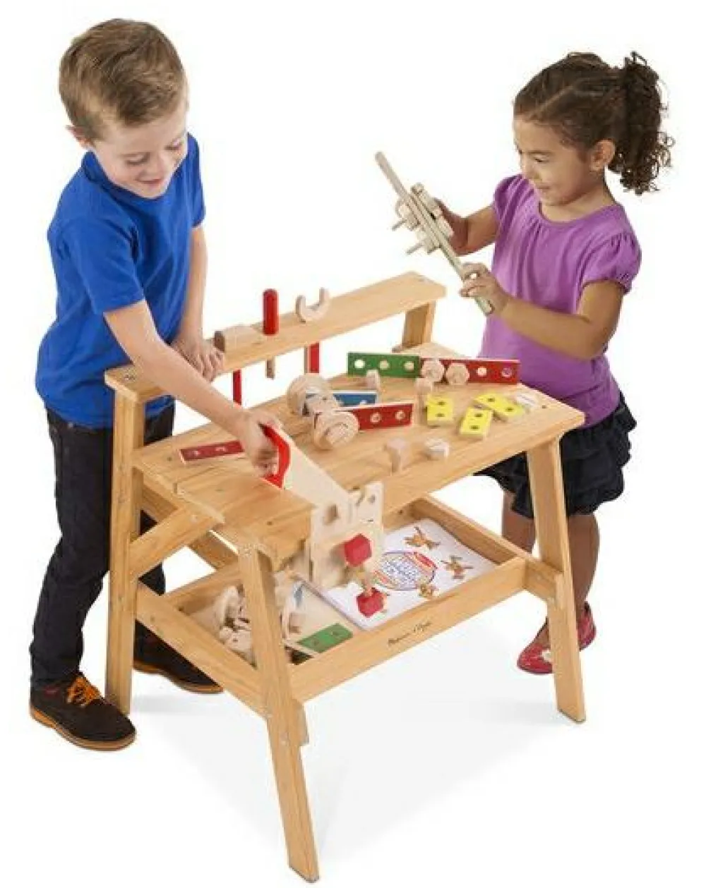 Melissa & Doug Arbejdsbænk med værktøj| Montessori|Legeværktøj