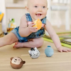 Melissa & Doug Babybold - Safarivenner, 4 stk| Bolde|Babylegetøj