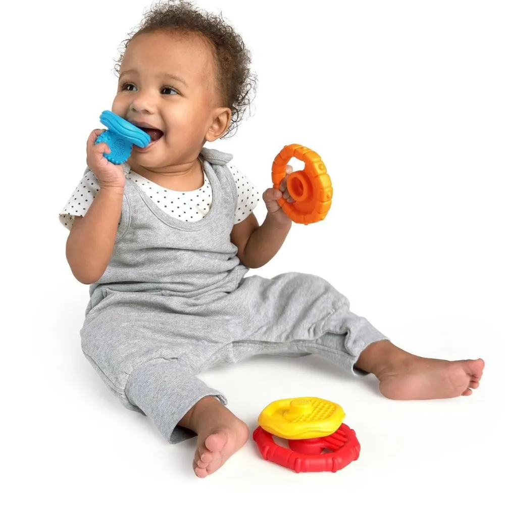 Baby Einstein - Stabletårn m. teksturer| Tumlinge Legetøj|Sorterings- & Stablelegetøj
