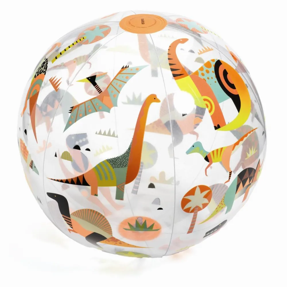 Djeco Badebold Ø35 cm - Dinosaur| Legetøj Til Ferien|Dinosaur Legetøj