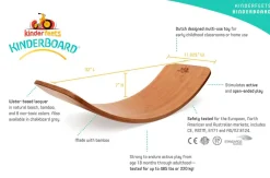 Kinderfeets Balancebræt Kinderboard - Bambus| Grovmotorik|Balanceleg