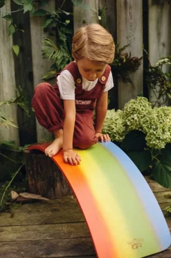 Kinderfeets Balancebræt Kinderboard - Regnbue| Grovmotorik|Balanceleg
