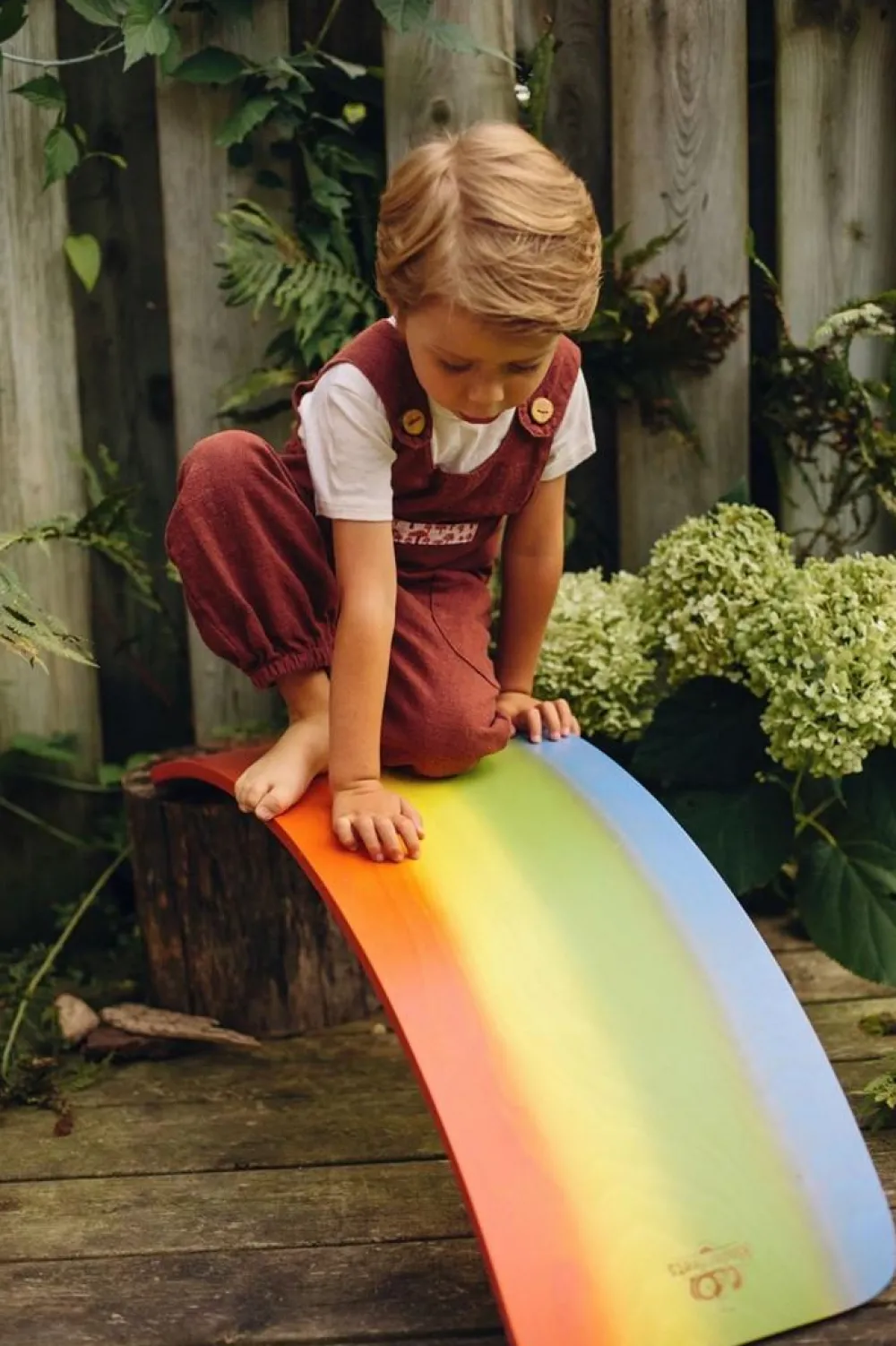 Kinderfeets Balancebræt Kinderboard - Regnbue| Grovmotorik|Balanceleg
