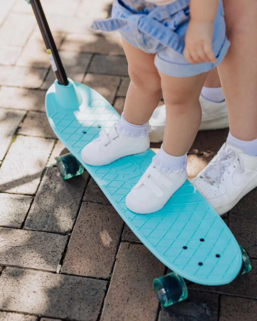 Ookkie Begynder-skateboard - Mint| Udeleg|Balanceleg