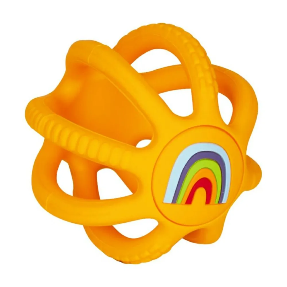 Spiegelburg Bidebold Ø 7 cm - Regnbue| Bolde|Babylegetøj