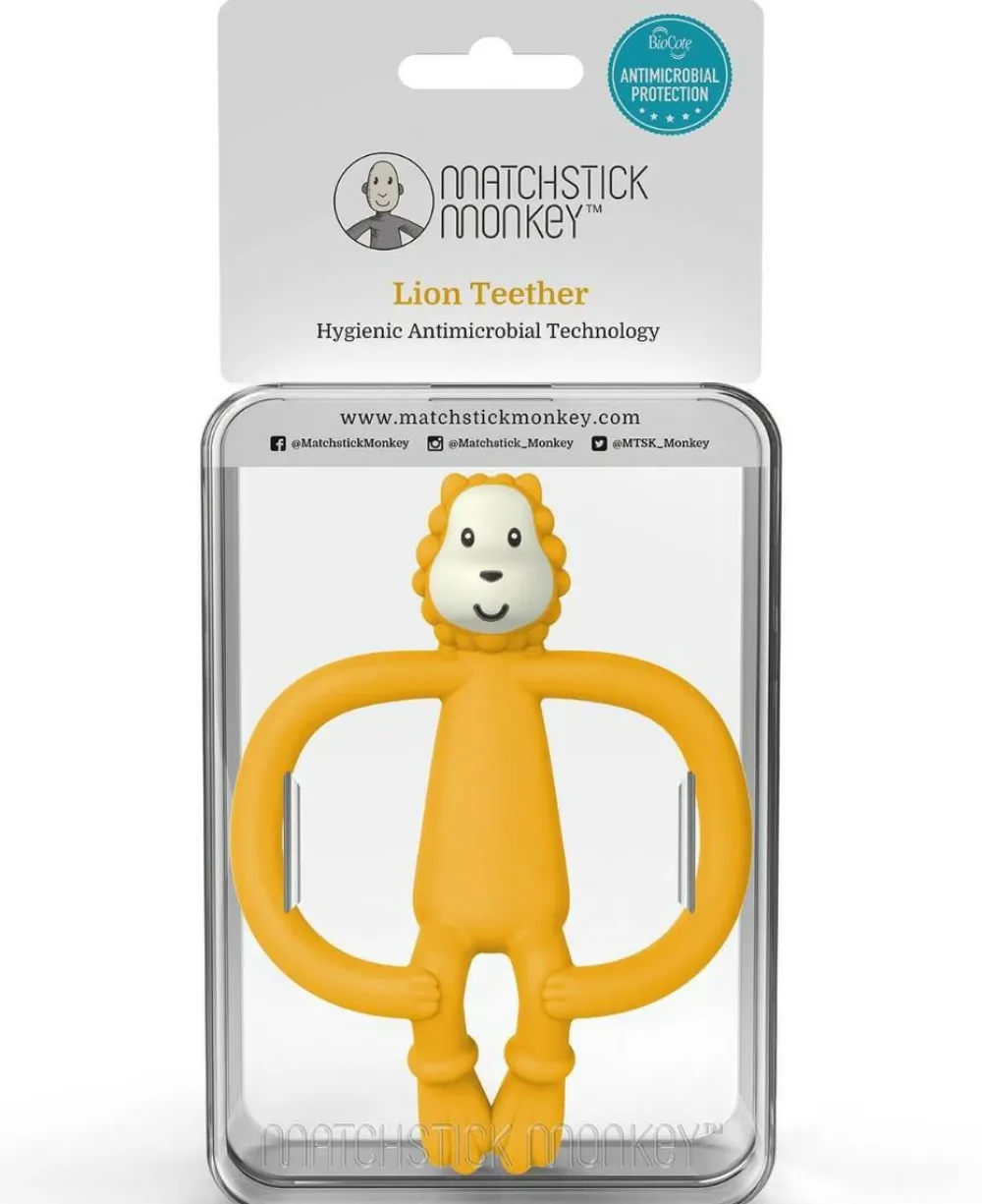 Bidering Matchstick Monkey - Løve| Bidelegetøj|Babylegetøj