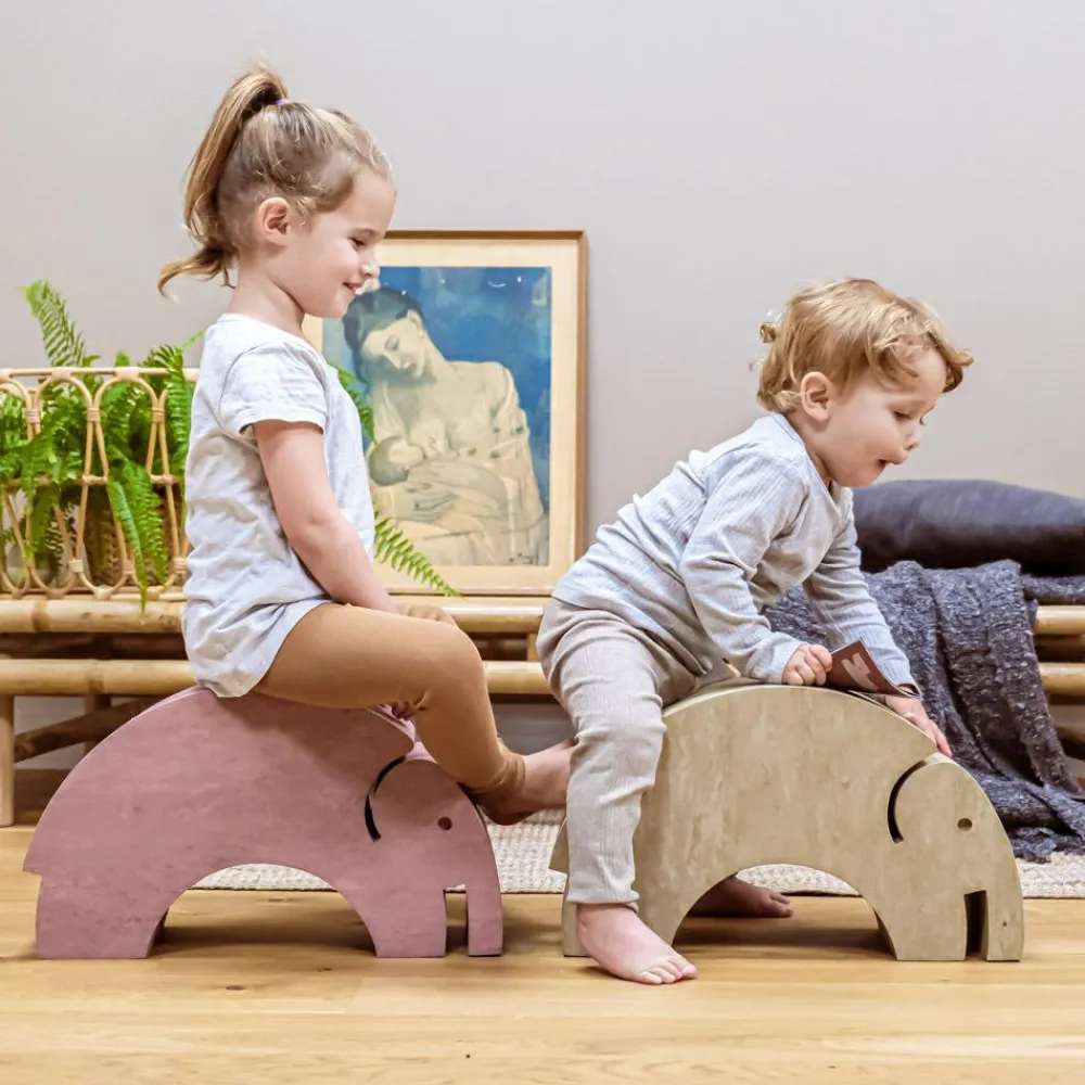 bObles Elefant M+ - Natur| Grovmotorik|Balanceleg