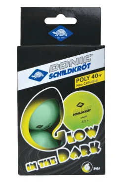 Bordtennisbolde Poly 40+, Glow 6 stk. - Ø4 cm| Sportslegetøj & Gøgl|Bolde