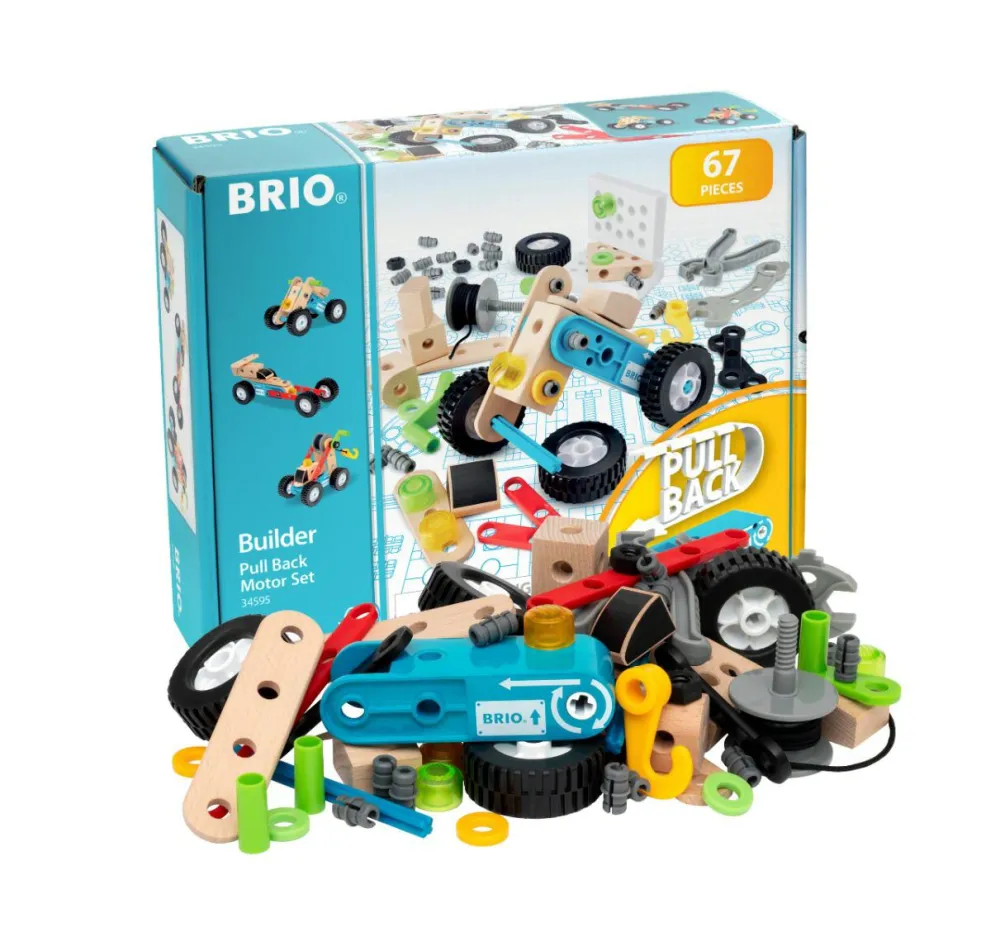 BRIO Builder - Pull back-motorsæt| Byggesæt|Bygge- & Træklodser
