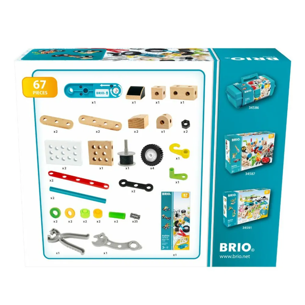 BRIO Builder - Pull back-motorsæt| Byggesæt|Bygge- & Træklodser