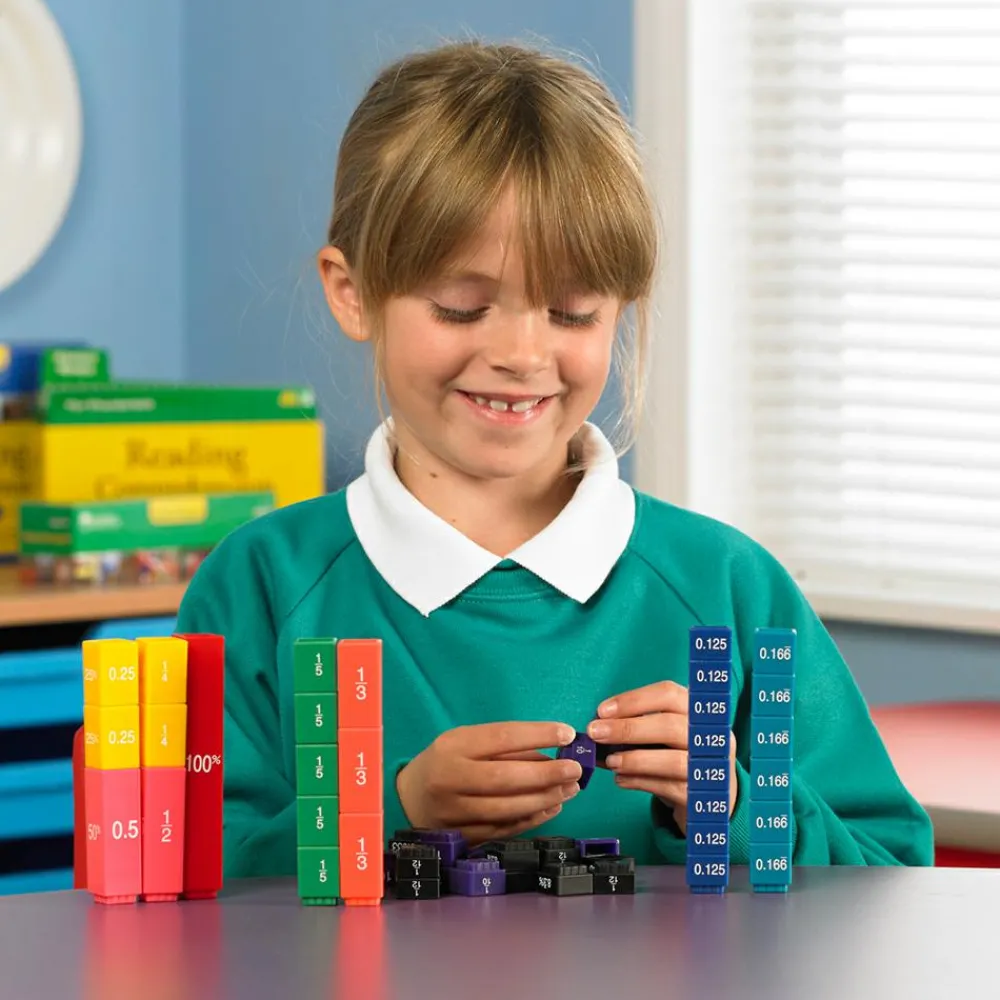Learning Resources Brøk Tårne| Logik & Talforståelse|Matematik & Leg