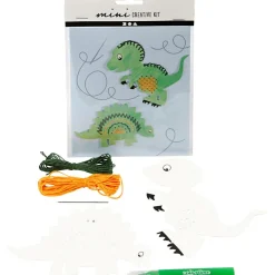 Creativ Company Broderisæt karton - Dinosaur| Finmotorik|Dinosaur Legetøj