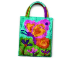 4M Broderisæt - Sommerfuglepose| Montessori|Kreativ Leg