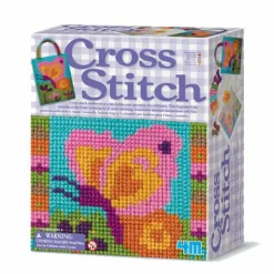4M Broderisæt - Sommerfuglepose| Montessori|Kreativ Leg