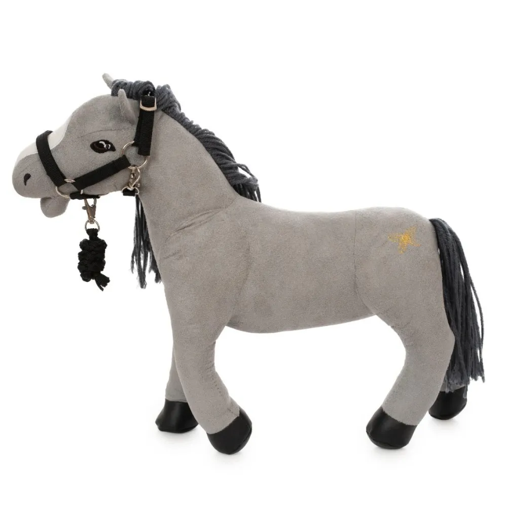 byASTRUP legehest 30 cm - Grå "Lucky"| Bamser