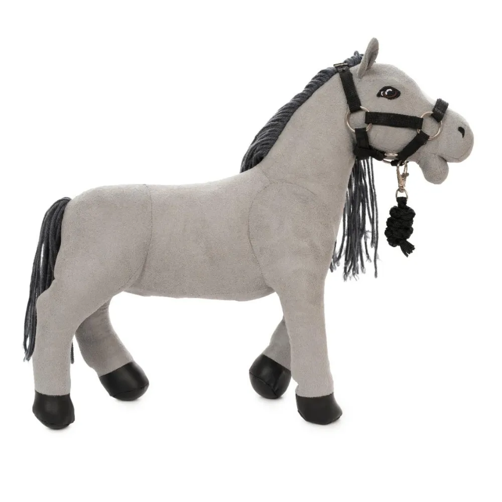 byASTRUP legehest 30 cm - Grå "Lucky"| Bamser