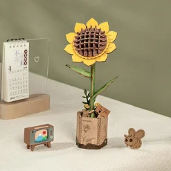 Byg-en-blomst - Solsikke| Byggesæt|Voksenværk