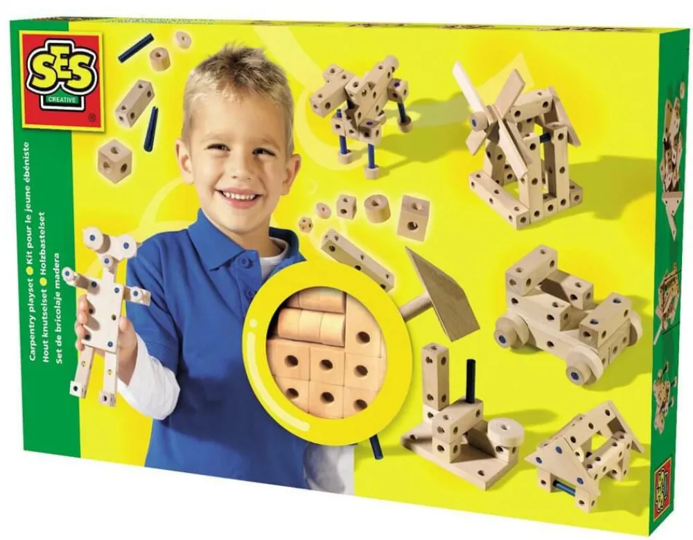 SES Creative Byggesæt i moduler| Stem Læringslegetøj|Montessori