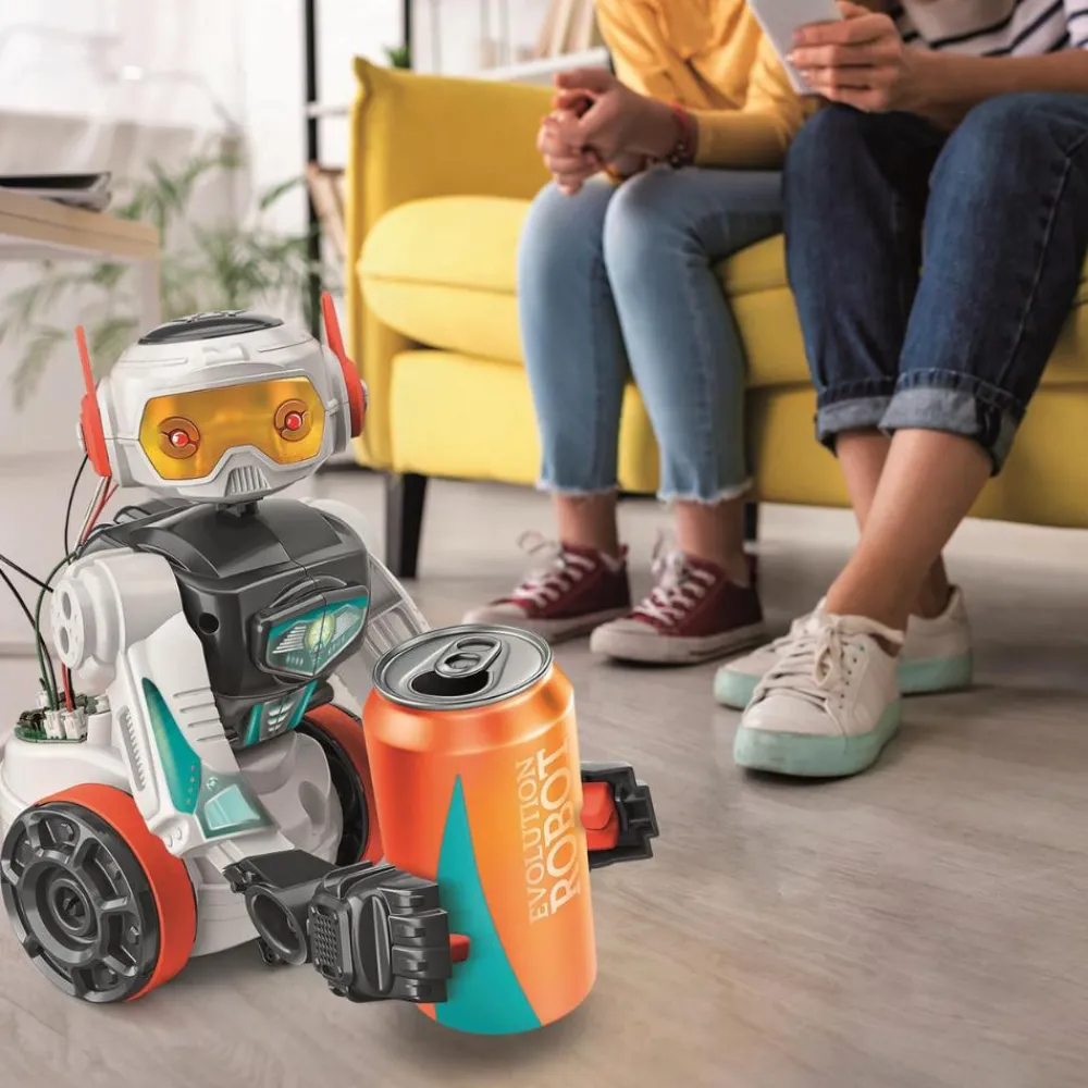 Clementoni Byg & programmér - Evolution Robot 2.0| Stem Læringslegetøj|Robot Legetøj