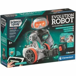 Clementoni Byg & programmér - Evolution Robot 2.0| Stem Læringslegetøj|Robot Legetøj