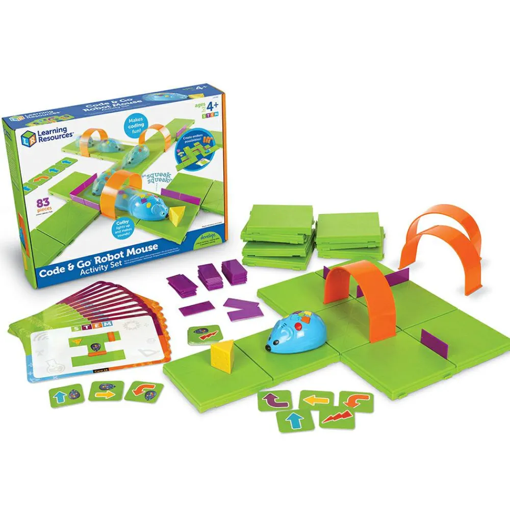 Learning Resources Code & Go Robotmus - Aktivitetssæt| Stem Læringslegetøj|Robot Legetøj