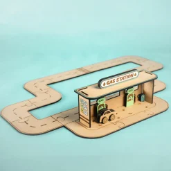 Crateit Town - Byens tankstation, 28 dele| Tegne- & Malegrej|Dukkehus & Legesæt