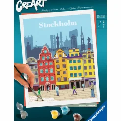 CreArt Paint by Numbers - Stockholm| Voksenværk|Krea-Fitness