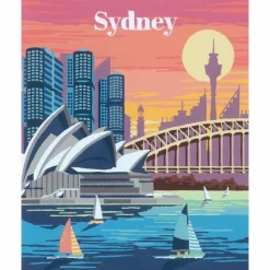 CreArt Paint by Numbers - Sydney| Voksenværk|Krea-Fitness