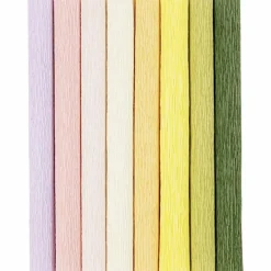 Creativ Company Crepepapir m. stræk - Pastel, 8 ark| Påske|Kreativ Leg