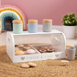 Den lille kaffebar, 32 dele| Trælegetøj|Rolleleg