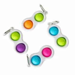 Fat Brain Toys Dimpl - Boblepanel nøglering (ass. farver) 1 stk.| Taktil / Følesans|Finmotorik