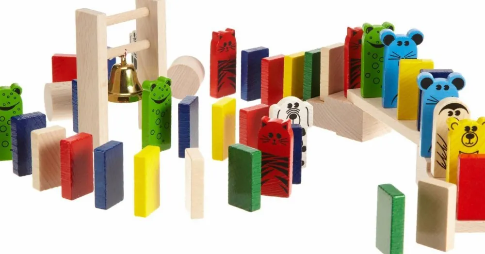 Haba Domino m. dyrevenner| Sorterings- & Stablelegetøj