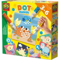SES Creative Dot Markers XXL - Aktivitetskort| Tegne- & Malegrej