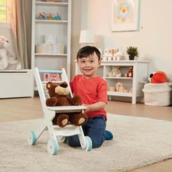 Melissa & Doug Dukkeklapvogn af træ| Dukkevogn|Dukker