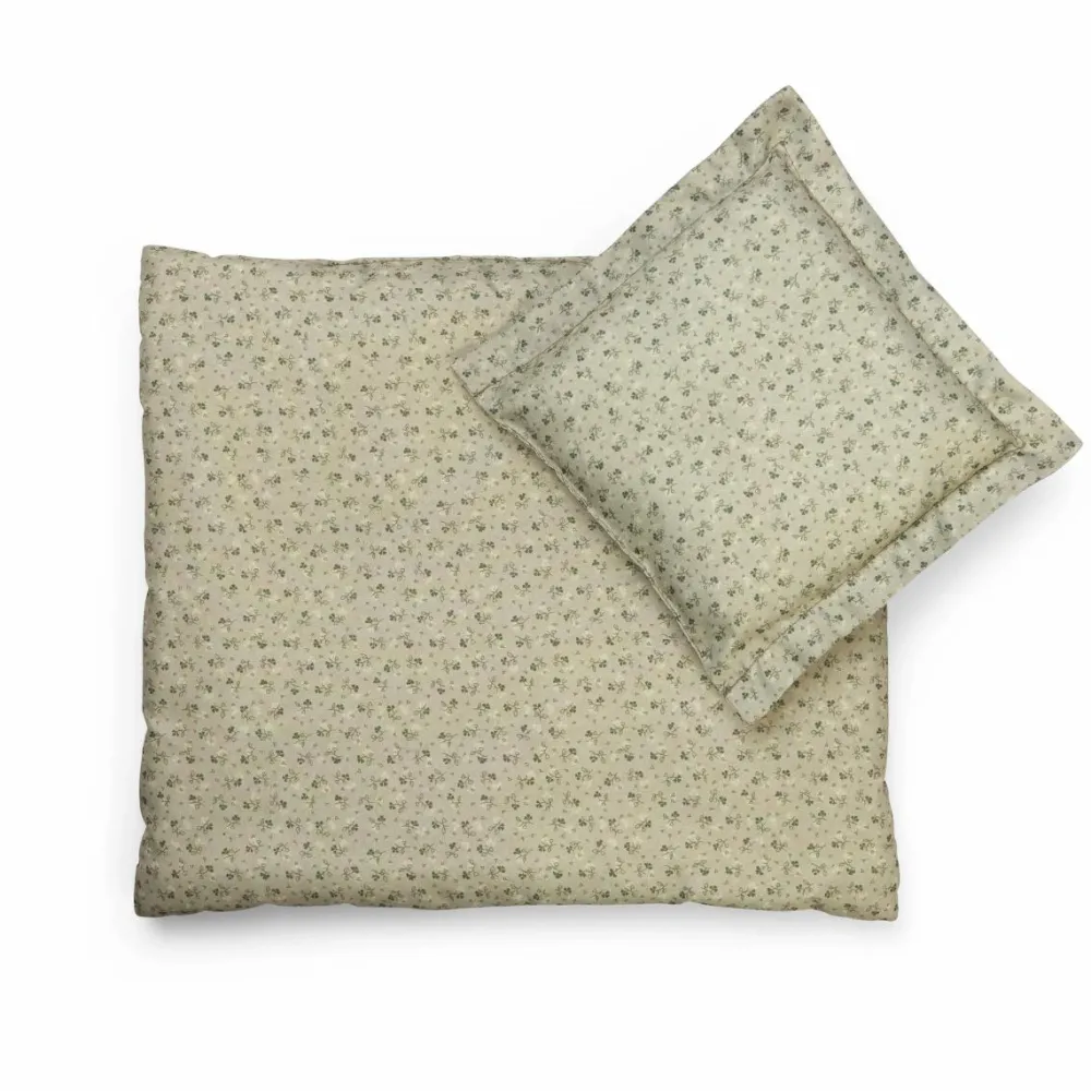 mamamemo Dukke sengesæt - Mørk mint, 40 cm| Dukkevogn|Dukker