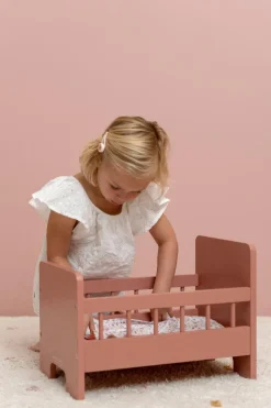 Dukkeseng inkl. sengesæt - Rosa| Dukker