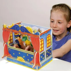 Dukketeater - Bordmodel (25 x 28 cm)| Sprog & Leg|Hånddukker