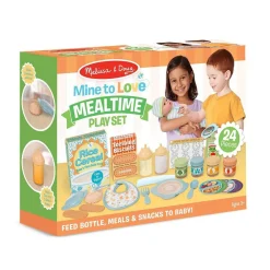 Melissa & Doug Dukke tilbehør - Spisetid, 24 dele| Dukker