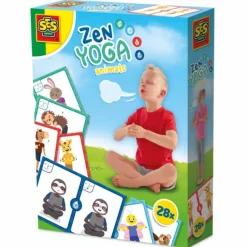SES Creative Dyreyoga med 28 kort|Børn Mindfulness For Børn|Børneyoga