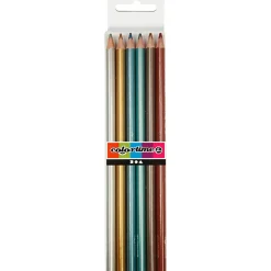 Creativ Company Farveblyanter - Metallic, 6 stk| Tegne- & Malegrej