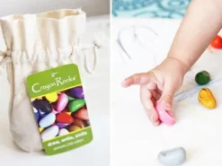 Farvekridt - Crayon Rocks 8 stk i stofpose| Vis Alle Varer (Særlige Behov)|Finmotorik