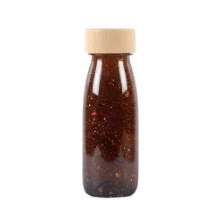 Fascinationsflaske - Brun glitter|Børn Mindfulness For Børn|Bliv Forundret
