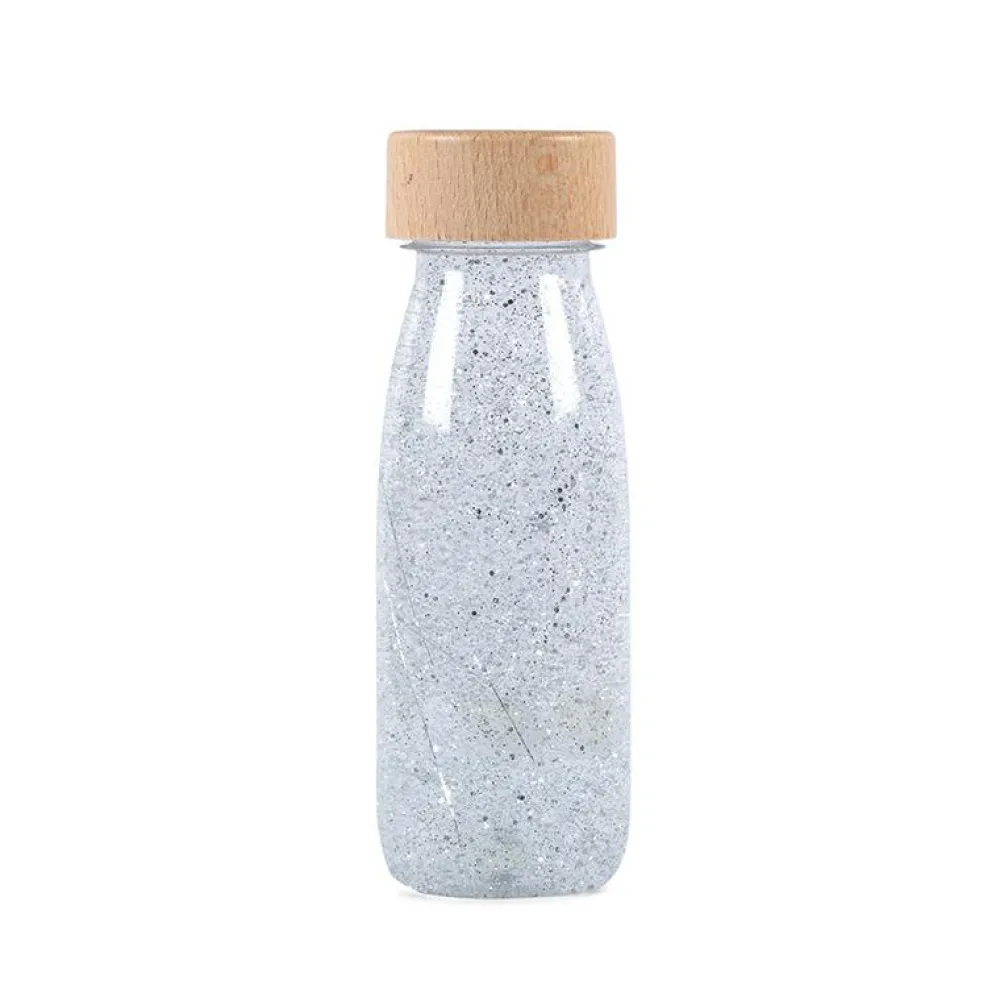 Fascinationsflaske - Sølv glitter|Børn Mindfulness For Børn|Bliv Forundret