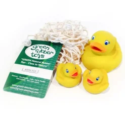Green Rubber Toys Figurer i naturgummi - Andemor med ællinger| Vis Alle Varer (Særlige Behov)|Dyrefigurer