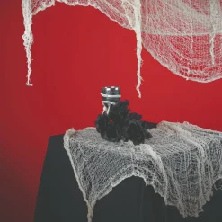Flænset klæde - Hvidt (55 x 350 cm)| Halloween