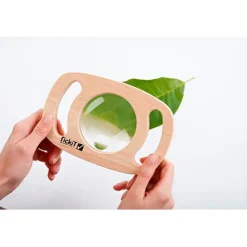 tickit® Forstørrelsesglas Easy Hold i træramme| Naturvidenskab|Montessori